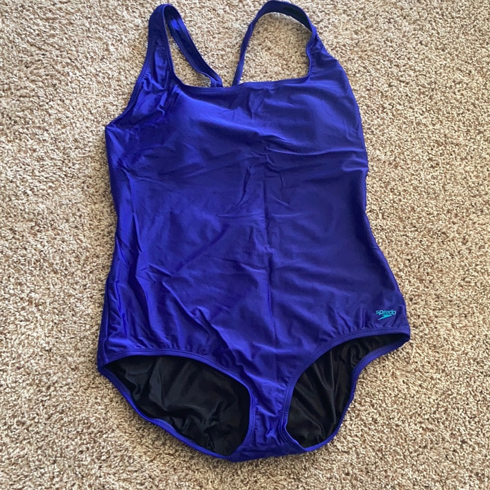 Speedo Women's Indigo Blue Swimsuit Plus Size 22
